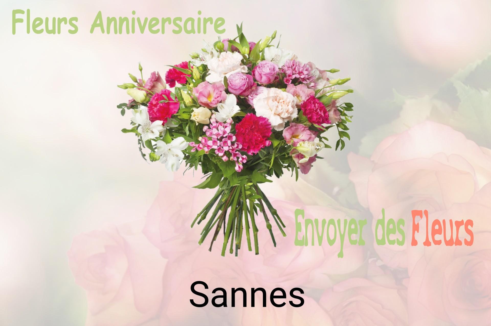 Bouquet de fleurs d’anniversaire livré à Sannes